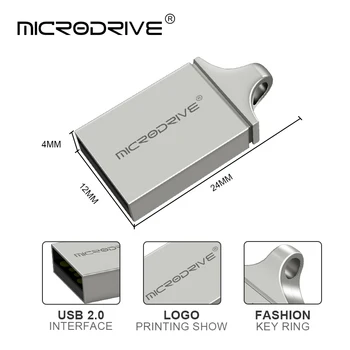 Mini Metallist USB Flash Drive 8GB 16GB, 32GB Pendrive Flash Memory Stick 64gb 128gb veekindel Pen Drive usb-disk thumbdrive for auto