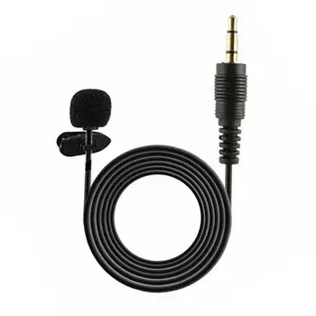 Mini Mikrofon Clip-Lavalier 3,5 mm Kondensaator Mikrofon microfone Telefoni diktofoni Rinnamikrofon Studio Mobile Voice E5K5
