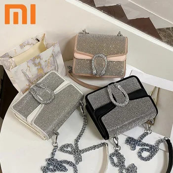 Mini Rahakotid ja Käekotid Naistele 2021 Crossbody Kott Luksuslik Disain Teemant Kett Õlal Messenger Kotid Naine Totes