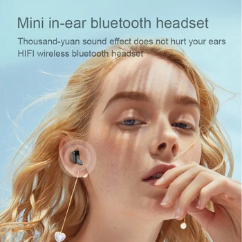Mini Traadita Bluetooth-5.0 Kõrvaklapid Kõrva Sport koos Mic-Vabad Peakomplekt Earbuds Kõigile Telefon Samsung Huawei Kõrvaklapid 119432