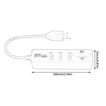 Mini USB Hub 3.0 Multi USB 3.0 Hub USB-Jaoturi 3-Port Hub Koos TF-SD-Kaardi Lugeja, 6-Port 2.0-Hab Adapter PC-Tarvikud 155450