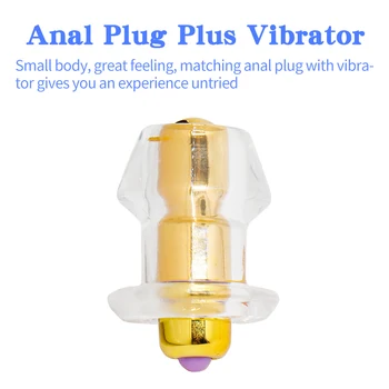 Mini Vibraator Anal Plug Väike Eesnäärme Massager Vibratsiooni Silikoon/Tpe Butt Plug Seksi Mänguasi, Meeste Anal Vibraator Koos puldiga