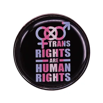 Mis iganes Trans Õigused on inimõigused pääsme sinine roosa-valge lipu Uhkus LGBTQ rinnamikrofon pin Transseksuaalide Võrdõiguslikkuse Tegevuskava Trans Liitlane