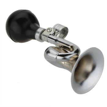 Mitte-Elektroonilise Trompet Valju Jalgratta Tsükli Bike Bell Retro Vintage Pasun Hooter Horn silver