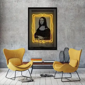Mona Lisa Street Art Plakat ja Printida Lõuendile Maali Isikupärastatud Kaunistamine Seina Art Pilt Kingitus Idee Home Decor Raamimata