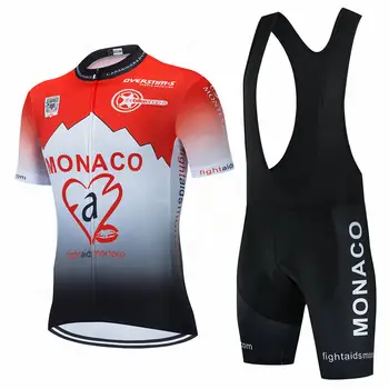 Monaco Suvel 2021 Meeskond Hispaania Jalgrattasõit Kampsunid Bike Kanda Riideid, Quick-Dry, Rinnatüki Geel Komplekti Riideid Ropa Ciclismo Uniformes Maillot
