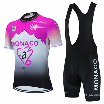 Monaco Suvel 2021 Meeskond Hispaania Jalgrattasõit Kampsunid Bike Kanda Riideid, Quick-Dry, Rinnatüki Geel Komplekti Riideid Ropa Ciclismo Uniformes Maillot