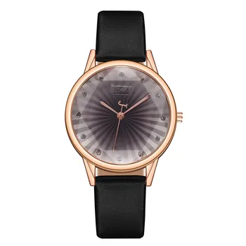 Montre femme relojes para mujer Loominguline Triibuline Quartz Watch Lihtne Nahast Vaadata Teemant Rihm женские часы наручные