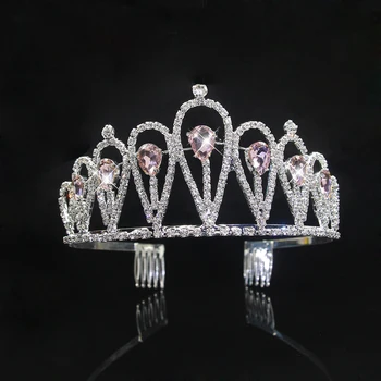 Mood Crystal Crown Lady Tüdruk, Juuksed Tarvikud Hõbe Pinnatud Kuld Headdress Pruut Pulm Kingitus Juuksed Ehted