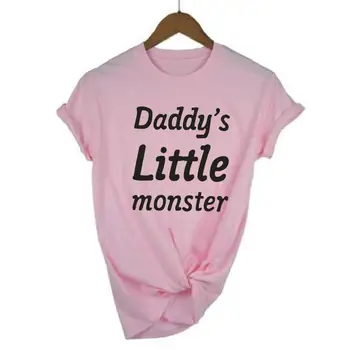 Mood Daddys Little Monster Kirja, Print T-Särk Naiste Topid Lühikesed Varrukad Punk Streetwear Tee Särk Femme Hipster Naiste Tshirt 43983