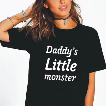 Mood Daddys Little Monster Kirja, Print T-Särk Naiste Topid Lühikesed Varrukad Punk Streetwear Tee Särk Femme Hipster Naiste Tshirt