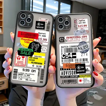 Mood Retro vöötkoodi Märgistuse David Telefon Case For iPhone 12 11 Pro Max 12 Mini XS MAX XS XR 7 8 Pluss 6 6s Pehmest silikoonist Kate