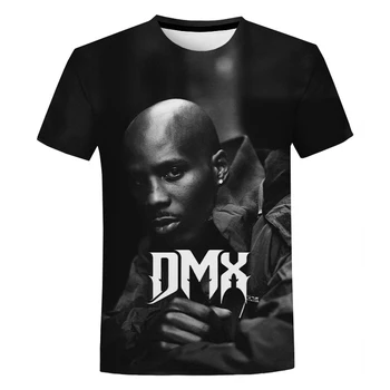 Mood Uusi DMX 3D Trükitud T-Särk Unisex Suve Tänav, Hip-Hop Mugav Tops Meeste ja Naiste Vabaaja Streetwear Ülepaisutatud T-särk