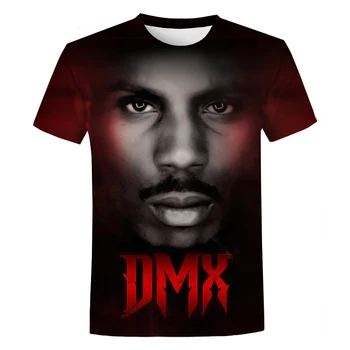 Mood Uusi DMX 3D Trükitud T-Särk Unisex Suve Tänav, Hip-Hop Mugav Tops Meeste ja Naiste Vabaaja Streetwear Ülepaisutatud T-särk