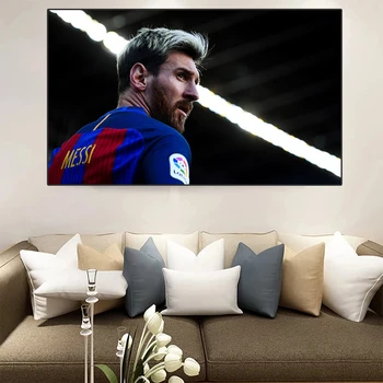 Moodsa Kunsti Maali jalgpallur Messi Lõuendile Maali Printida Plakateid ja Trükib Kodus elutoa Seina Kaunistamiseks Maali 155839