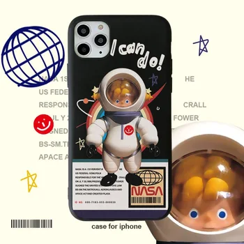 Moodsad Cartoon Astronaudid Puhul Coque iPhone 12 11 7 8 Plus X-XR, XS Max Silikoon tagakaas juhul Fundas Capa 73580