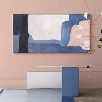 Morandi Stiilis Cyan-sinine Abstraktne õlimaal Lõuendil Suur Seina Art Kaasaegse Minimalistliku Kunsti elutuba Teenetemärgi Home Decor