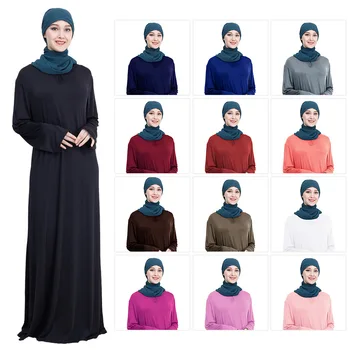 Moslemi Abaya Palve Rõivas Kleit Naiste Kauhtana Djellaba Ramadan Musulman Seal Kaftan Pikad Varrukad Islami Riided Palve Hijab Kleit