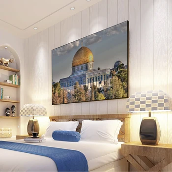Moslemi Masjid Al Aqsa ja Dome of The Rock Lõuend Maalid, Plakatid ja Pildid Seina Art Pilt elutuba Kodu Kaunistamiseks