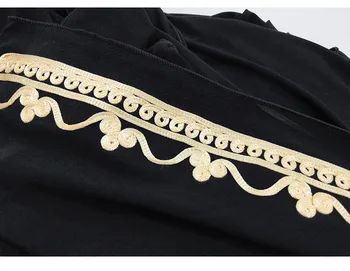 Moslemi Mood Seal Kaftan Kleidid Naiste Tikitud Pits Lühikesed Varrukad Riideid 2021 Uus Elegantne Abaya Dubai Araabia, Islami, Maxi Kleit Hommikumantlid