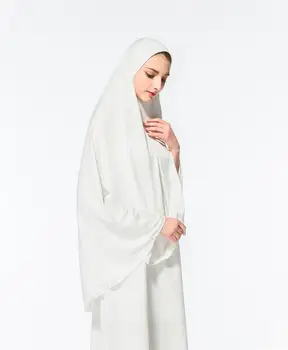 Moslemi Naiste Palve Rõivas Müts Pikk Sall Hijab Islami Suured Üldkulud Sall Riided Ramadan Plain Täielikult Katta Turban Headscarf