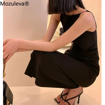 Mozuleva 2021 Suve-Line Varrukateta Punane Kleit Naistele Elegantne Ruffles Maha Õla Seksikas Pikad Kleidid Naine-line Vestidos