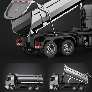Multi-Funktsionaalne Dump Truck 2.4 G 30KG Laadimise Suured, Programmeerimine, Lift, Inseneri Sõiduki Muusika Esitulede Mõju Kingitused