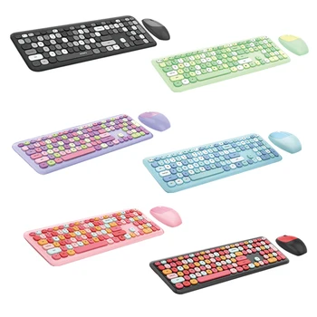 Multi-Värvi Traadita Klaviatuurid,Nr Mehaaniline Klaviatuur,2.4 G Traadita Led Disain ühildub PC Arvuti Sülearvuti Klaviatuurid