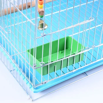 Multi-funktsionaalse Toidu Salve Papagoi Vann Looma Puuri Püsti Toidu Mahuti Papagoi Tuvi Splash Proof Pesta Dušš Box
