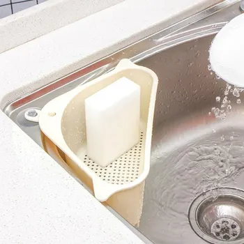 Multifunktsionaalne Kraanikauss Ladustamise Rack Mitmeotstarbeline Pesu Kaussi Sponge Äravoolu Hammas Plastmassist Punch-Vaba Köök Korraldajad