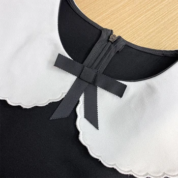 Must Kleit Naiste 2021 suvel Moe Elegantne Vibu Lühikesed Varrukad-line Mini Kleit poole