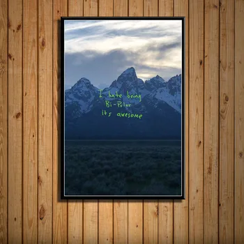 Muusika Albumi Kaas Kanye West Elu Pablo Te Hip Hop Rap Art Home Decor Toas Seina Decor Kvaliteedi Lõuend Maali Poster