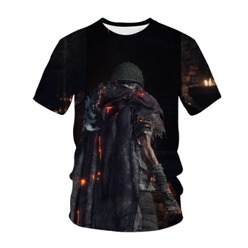 Mäng Dark Souls 3D Print T-Särk Meeste ja Naiste Vabaaja Mood O-Kaeluse, Lühikeste Varrukate Mõõdus T-Särk Harajuku Hip-Hop Tshirt Mees Tops