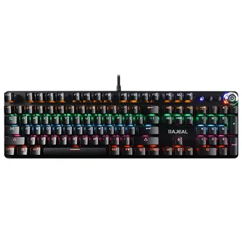 Mängude Mehaaniline Klaviatuur Sinine Punane Lüliti 104key Juhtmega Klaviatuuri Anti-ghosting RGB/ Mix Taustavalgustusega LED USB Jaoks Gamer PC Sülearvuti