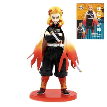 Mõõtmed on 23cm Kimetsu no Yaiba anime, Joonis Demon Slayer Tegevus Joonis Rengoku Kyoujurou figuriin PVC Laekuva mudel, mänguasjad, kingitused nukk