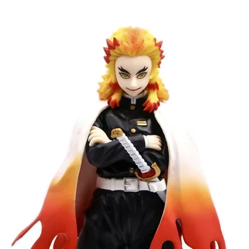 Mõõtmed on 23cm Kimetsu no Yaiba anime, Joonis Demon Slayer Tegevus Joonis Rengoku Kyoujurou figuriin PVC Laekuva mudel, mänguasjad, kingitused nukk