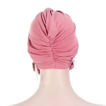 Müts Naiste Uued Mitmevärviline Tahke Kristalne Keerake Kork Face Mask, Küünte Nuppu Juuksed Guard Bonnets Naiste Hijabs Mood Tolmukindel