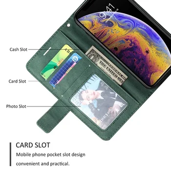 Nahast Flip Case For Motorola Moto G8 G9 G 5G Plus Power Lite E 2020 E7 Edge Pluss Mängida Üks Fusion E6S Telefoni Tagasi Card Rahakoti Bo