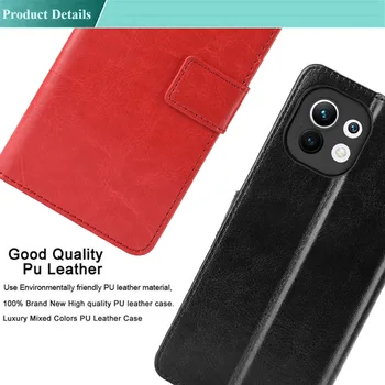 Nahast Rahakott Flip Case Kaas Xiaomi Max Mix A2 CC9 Poco F2 X 9 6 5 3 2 E S Pocophone F1 Pro NFC-Lite Kate Juhul Coque