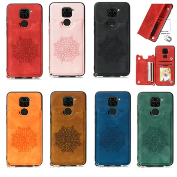 Nahast Rahakott Flip Case for Xiaomi Mi Poco X3 NFC M3 F3 10T 11 U Lite Redmi Lisa 10 9S 10S 9 Pro Max 7 8T 9A K30 K40-Kaardi Kate