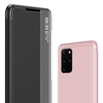 Nahast Smart Mirror Telefoni Puhul Huawei Honor P30 P40 Lite P20 Luksus Luuk Jaoks Mate 40 30 20 Pro Plus 10 P Smart Z 2019