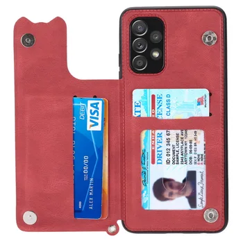 Nahk-Kaardi Pesa TPÜ Telefon Case For Samsung Galaxy S20 S21 Plus Lisa 20 Ultra S10E A72 A42 A51 A31 A52 A21S Juhul Katta