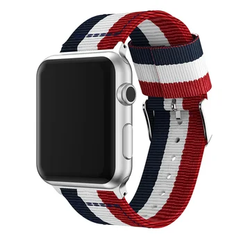 Nailonist rihm Apple watch band 44mm 40mm iWatch bänd 42mm 38mm Triip vöö watchband käevõru apple watch seeria 3 4 5 se 6