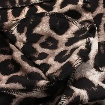 Naiste Bleiser 2021 Mood Daamid Office Sobib ZANZEA Kevad Sügis Naiste Leopardi Rinnamikrofon Mantel Ühe Nupu Outwear FZH