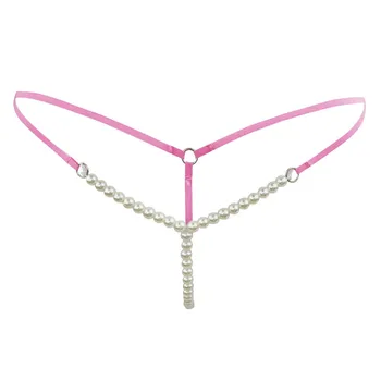 Naiste Faux Pärlid Avatud Croch G-string Thong Seksikas Aluspüksid Pesu Täiskasvanutele Kuuma Erootiline Pesu Porno Püksikud Naiste Aluspüksid 2021