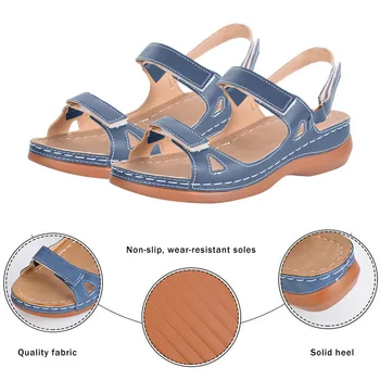 Naiste Korter sandaalid Pehme Mugav Velcro rand kingad