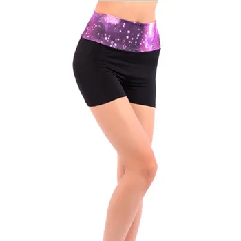 Naiste Kõrge vöökoht stretch püksid Töötab fitness naiselik sport lühikesed püksid YF007