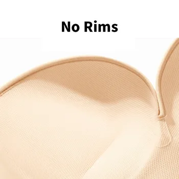 Naiste Olkaimeton rinnahoidja, Ees Lukk Rindade tõstmine kogutud Rinnahoidja värviga Anti-Slip Hingav Aluspesu naine seksikas nähtamatu rinnahoidja