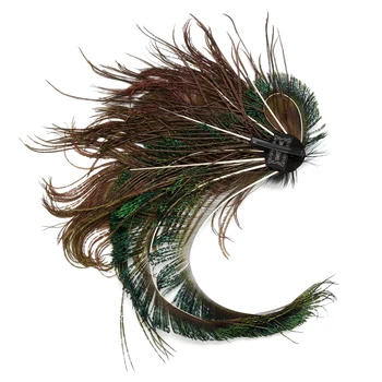 Naiste Peacock Feather Juuksed Clip 1920 Headpiece Pruudi Pulmas Hairwear Vintage Sulg Peakatet Hairgrips Juuksed Tarvik