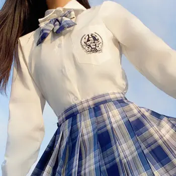 Naiste Ruuduline Seelik Kooli-Ühtne Plisseeritud JK-Line Seelik Tüdruku Jaapani Suvel Harajuku Preppy Kõrge Vöökoht Plisseeritud Seelikud